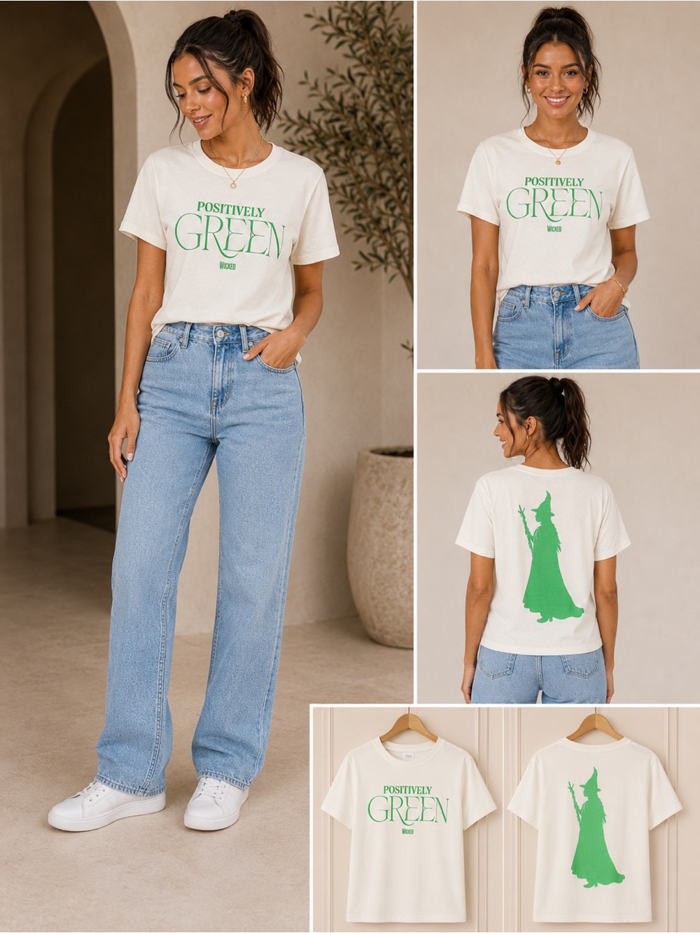 NWT Wicked Positively Green Graphic Tshirt